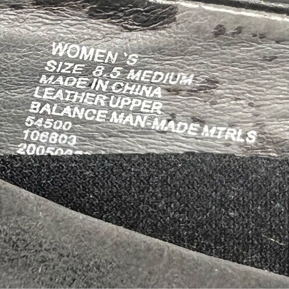 Duluth Andina Skimmer Black Leather Flat Size 8.5 Casual Comfy - Picture 9 of 9